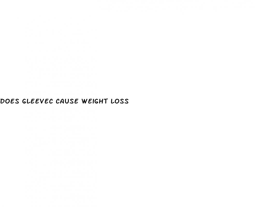 does gleevec cause weight loss