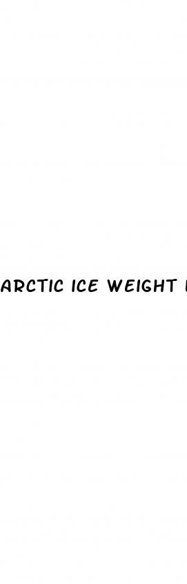 arctic ice weight loss
