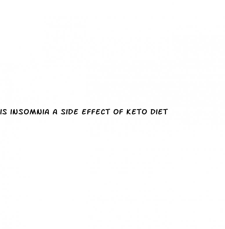 is insomnia a side effect of keto diet