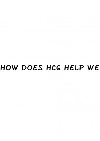 how does hcg help weight loss
