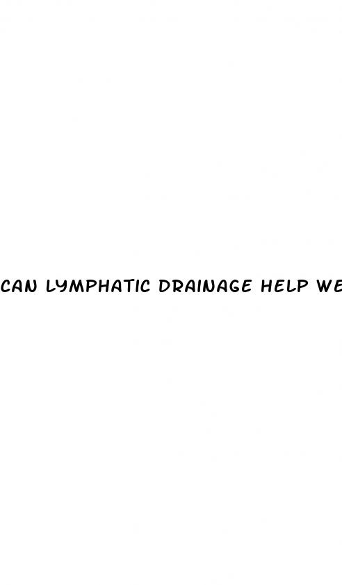 can lymphatic drainage help weight loss