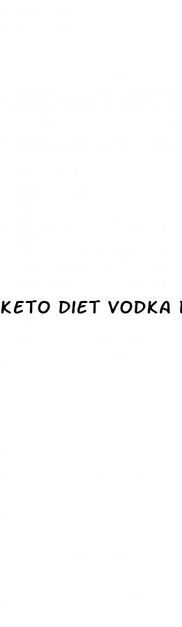 keto diet vodka drinks