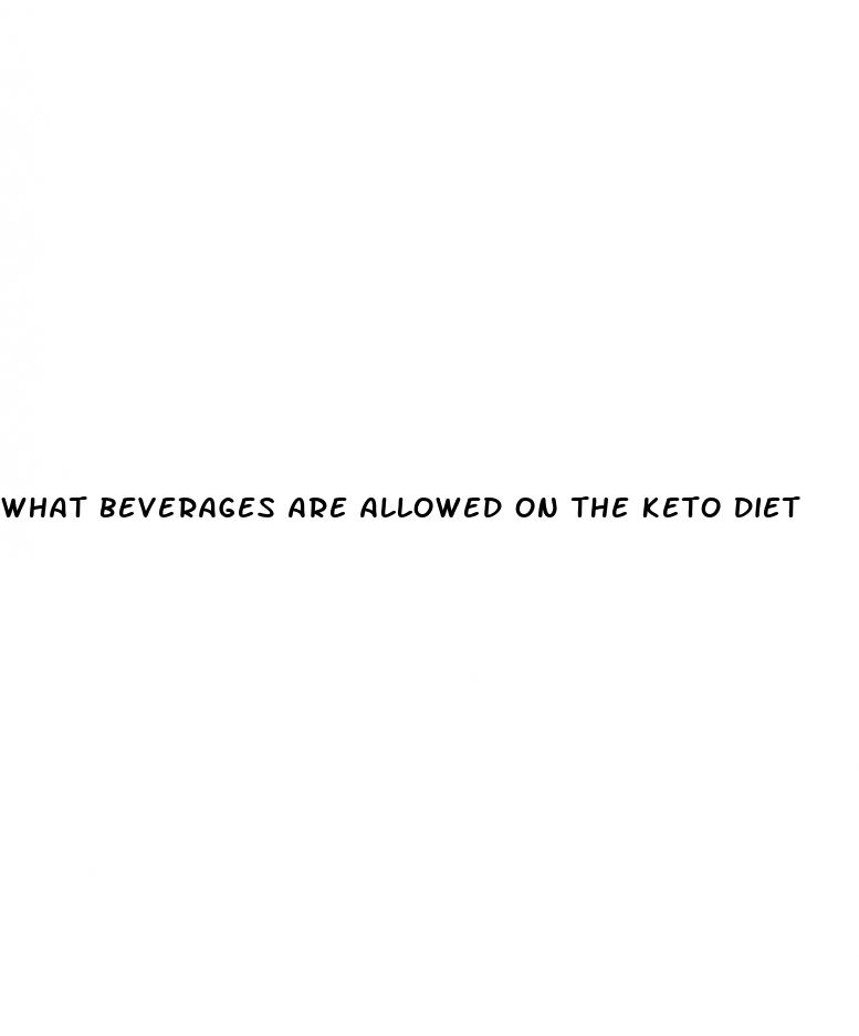 what beverages are allowed on the keto diet