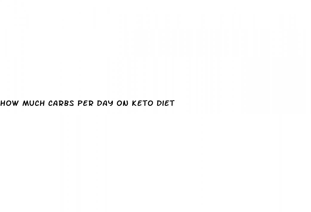 how much carbs per day on keto diet