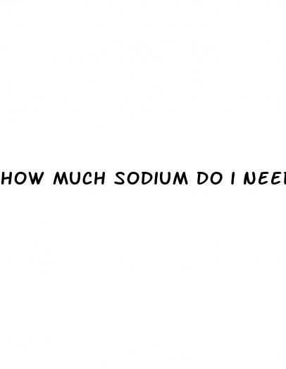 how much sodium do i need on keto diet