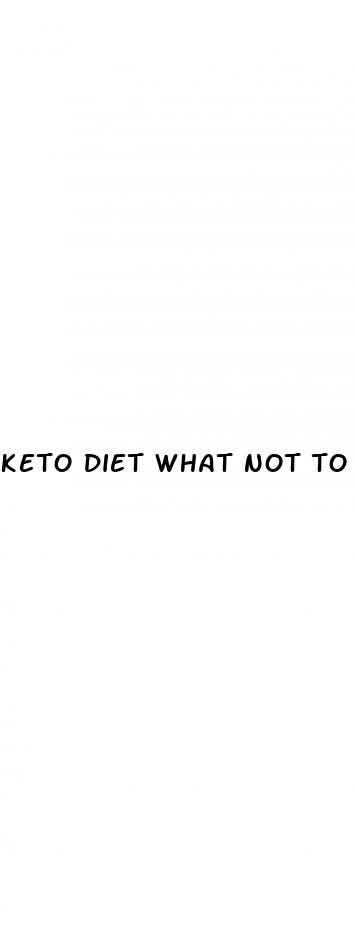 keto diet what not to eat list