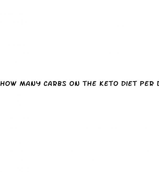 how many carbs on the keto diet per day
