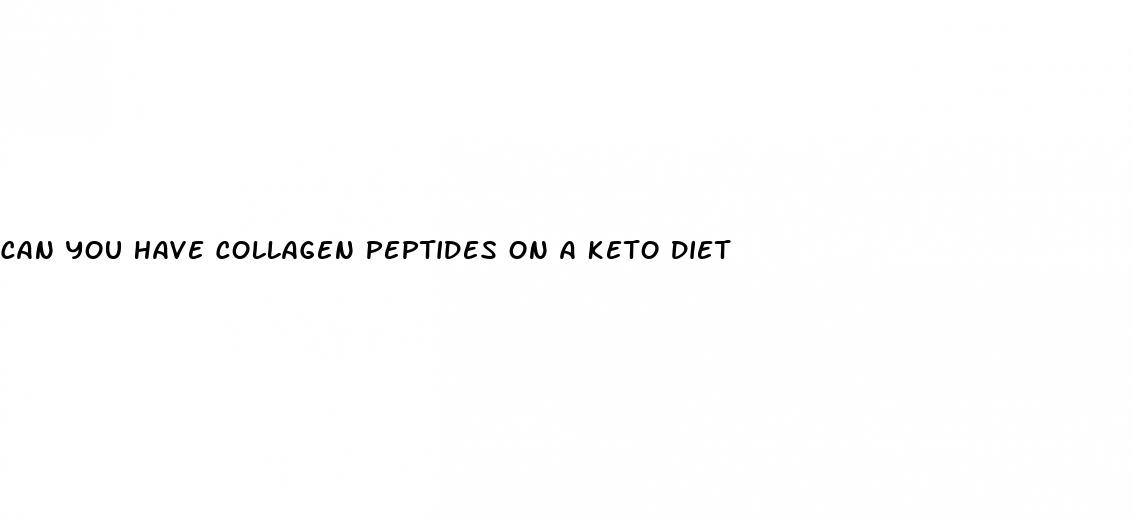 can you have collagen peptides on a keto diet