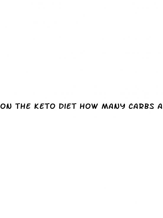 on the keto diet how many carbs a day