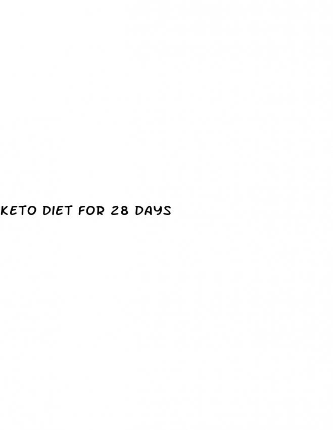 keto diet for 28 days