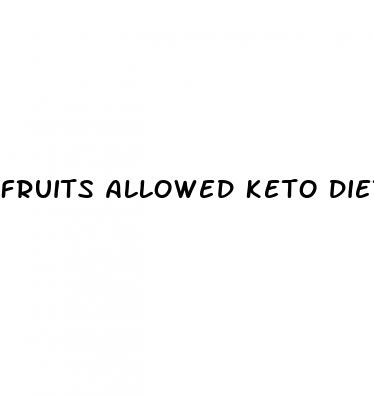 fruits allowed keto diet
