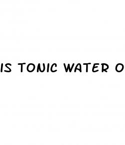 is tonic water ok for keto diet