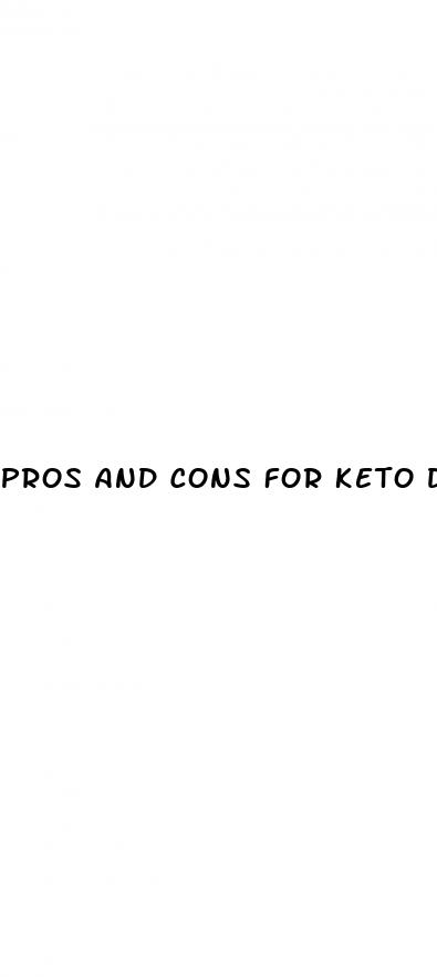 pros and cons for keto diet