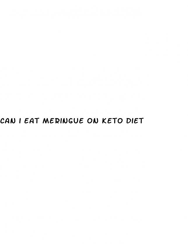 can i eat meringue on keto diet