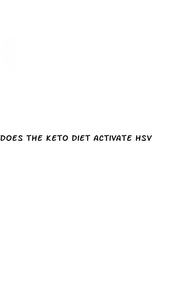 does the keto diet activate hsv