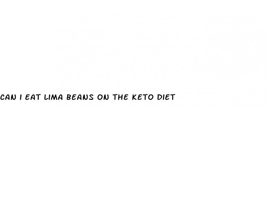 can i eat lima beans on the keto diet