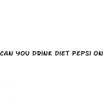 can you drink diet pepsi on keto