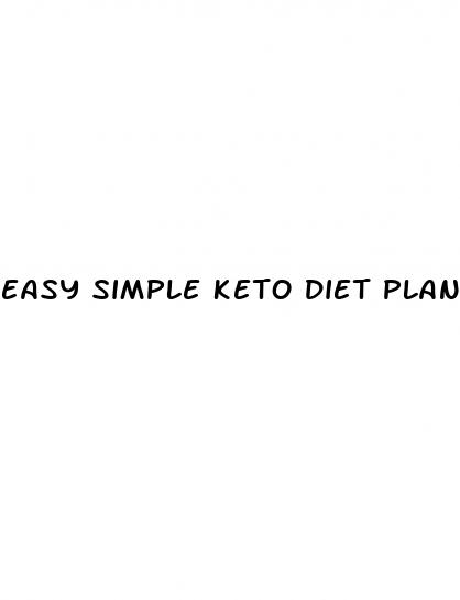 easy simple keto diet plan