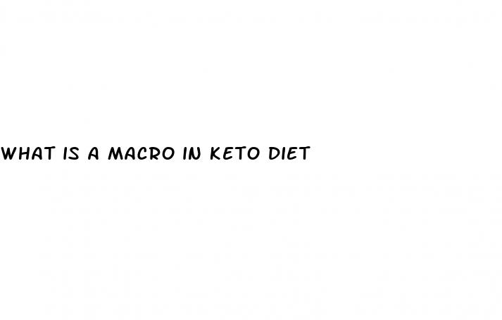 what is a macro in keto diet
