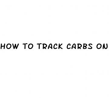 how to track carbs on keto diet