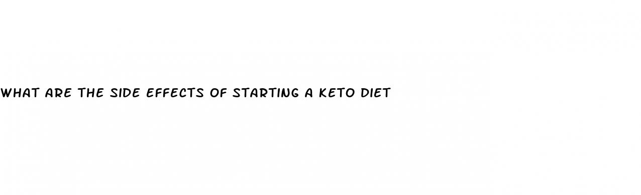 what are the side effects of starting a keto diet