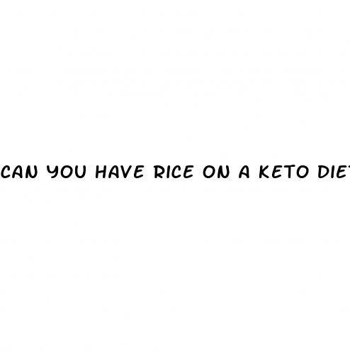 can you have rice on a keto diet