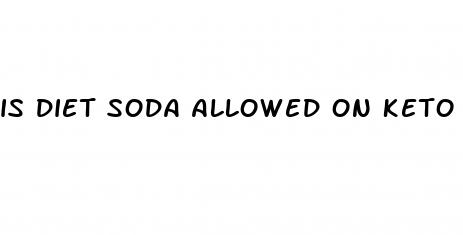 is diet soda allowed on keto