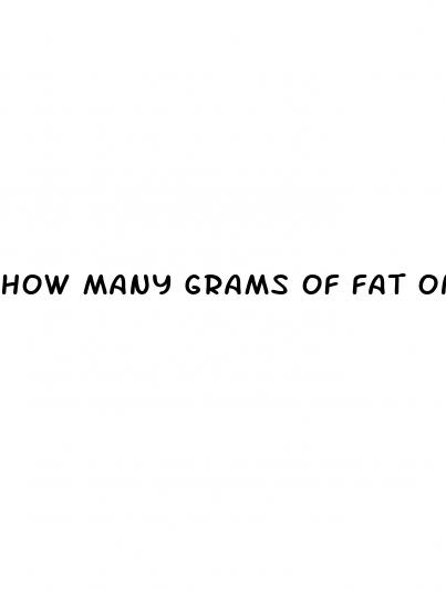 how many grams of fat on a keto diet