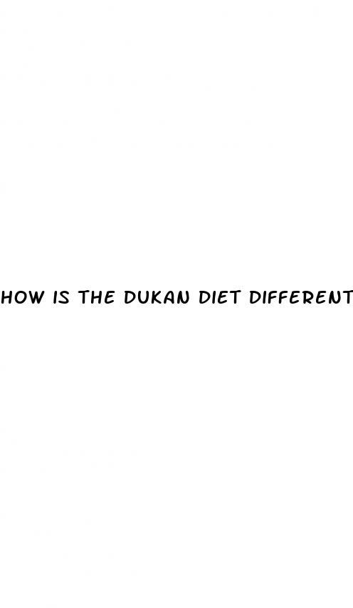 how is the dukan diet different than the keto diet