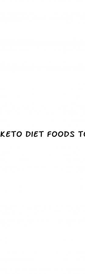 keto diet foods to eat list