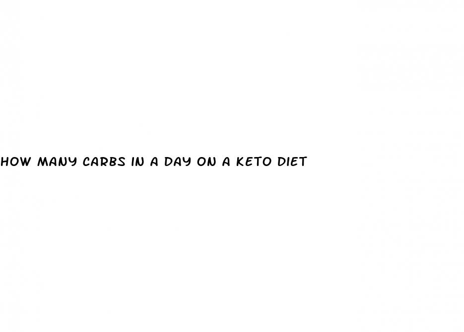 how many carbs in a day on a keto diet