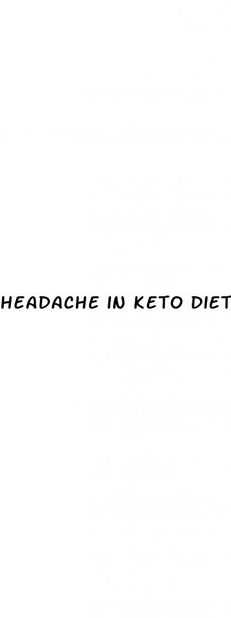 headache in keto diet