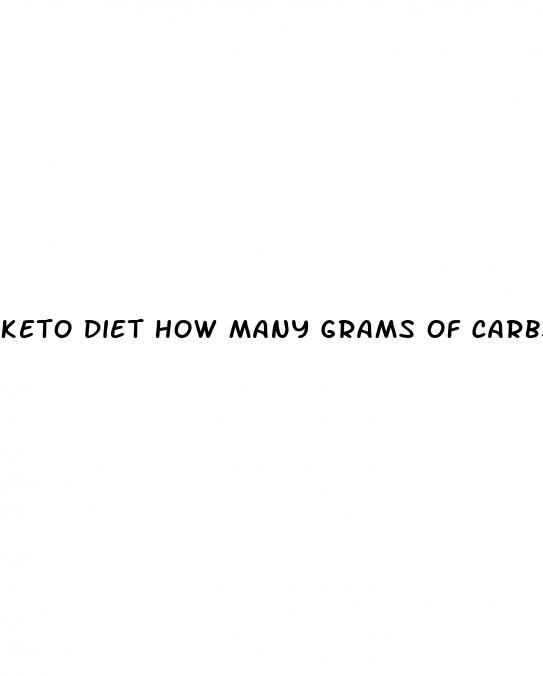 keto diet how many grams of carbs