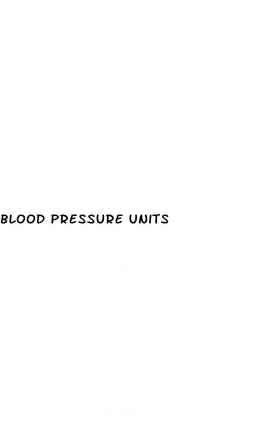blood pressure units