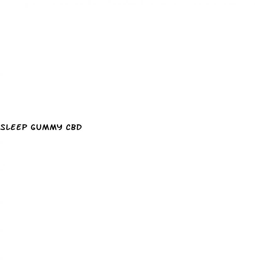 sleep gummy cbd