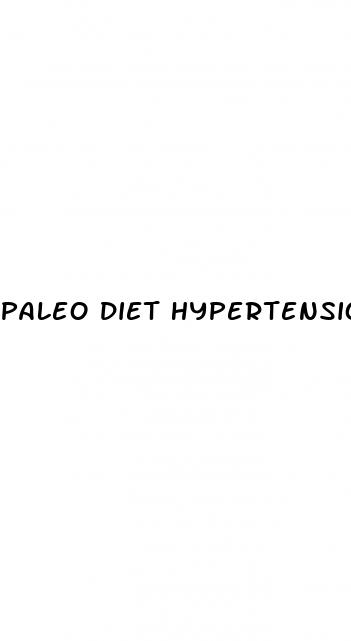 paleo diet hypertension