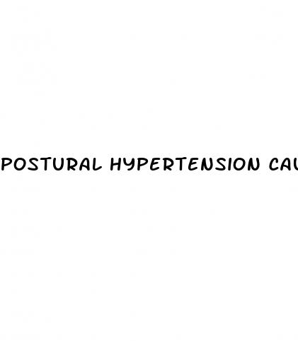 postural hypertension causes