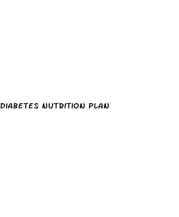 diabetes nutrition plan