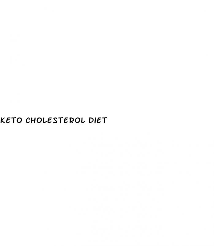 keto cholesterol diet