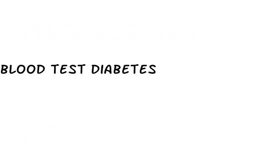 blood test diabetes