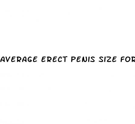 average erect penis size for 14