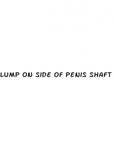 lump on side of penis shaft during erection