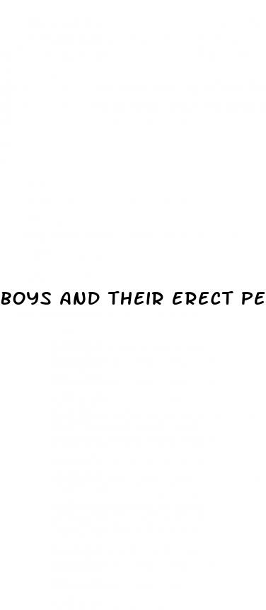 boys and their erect penis