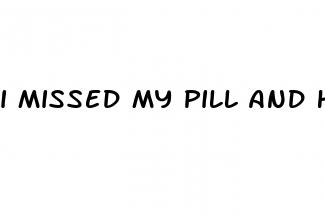 i missed my pill and had sex
