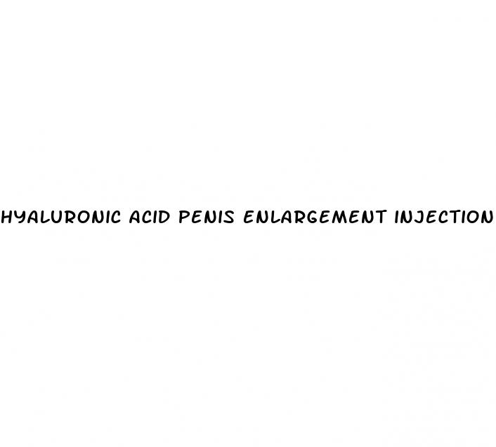 hyaluronic acid penis enlargement injection is voluma xc