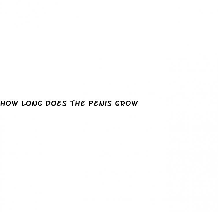 how long does the penis grow