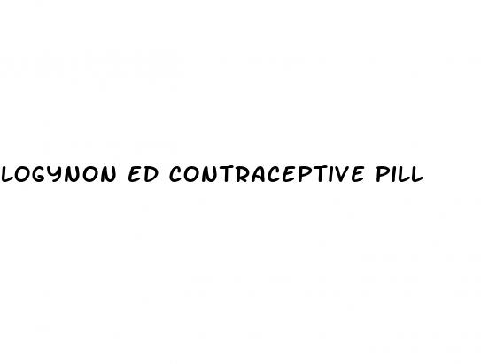 logynon ed contraceptive pill