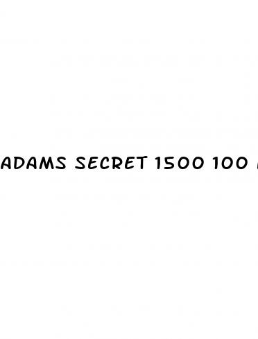 adams secret 1500 100 natural male libido performance enhancement