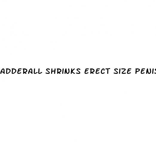 adderall shrinks erect size penis