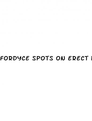 fordyce spots on erect penis